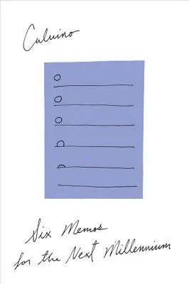 Sei promemoria per il prossimo millennio - Six Memos for the Next Millennium