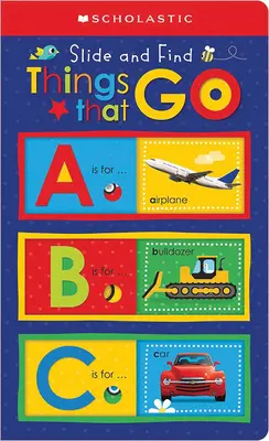 ABC Cose che vanno: Scholastic Early Learners (Scivolare e trovare) - ABC Things That Go: Scholastic Early Learners (Slide and Find)