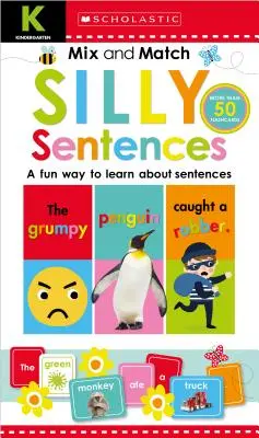 Libro di lavoro per la scuola dell'infanzia: Mix & Match Silly Sentences: Scholastic Early Learners (Libro di lavoro) - Mix & Match Silly Sentences Kindergarten Workbook: Scholastic Early Learners (Workbook)