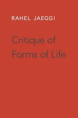 Critica delle forme di vita - Critique of Forms of Life