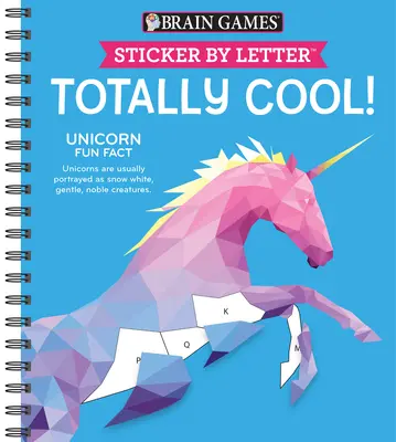 Giochi per il cervello - Sticker per lettera: Totalmente fantastico! (Puzzle con adesivi - Libro di attività per bambini) - Brain Games - Sticker by Letter: Totally Cool! (Sticker Puzzles - Kids Activity Book)