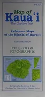 Mappa di Kaua'i: L'isola giardino - Map of Kaua'i: The Garden Isle