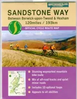 Mappa del percorso ciclabile Sandstone Way - Northumberland - Tra Berwick Upon Tweed e Hexham - Sandstone Way Cycle Route Map - Northumberland - Between Berwick Upon Tweed and Hexham
