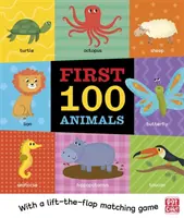 I primi 100 animali - Un libro da tavolo con un gioco di abbinamento solleva-tappeto - First 100 Animals - A board book with a lift-the-flap matching game