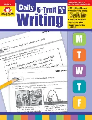 Scrittura quotidiana a 6 tratti, Grade 3 - Daily 6-Trait Writing Grade 3