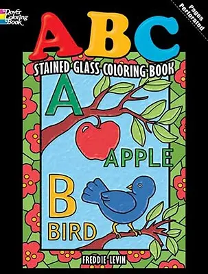 Libro da colorare ABC di vetro colorato - ABC Stained Glass Coloring Book