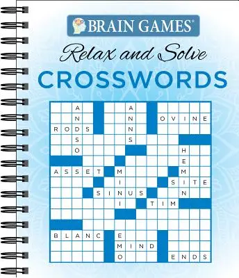 Giochi per il cervello - Rilassati e risolvi: Parole crociate (blu) - Brain Games - Relax and Solve: Crosswords (Blue)