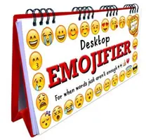 Libro sfogliabile delle Emoji da tavolo - Desktop Emoji Flip Book