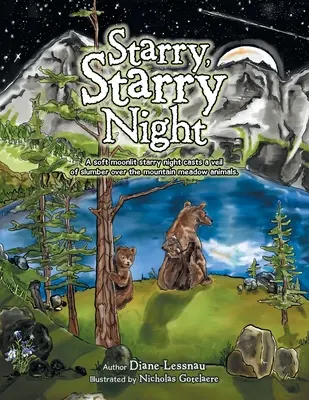 Notte stellata, stellata: Una soffice notte stellata illuminata dalla luna getta un velo di sonno sui prati di montagna. - Starry, Starry Night: A Soft Moonlit Starry Night Casts a Veil of Slumber over the Mountain Meadow Animals.