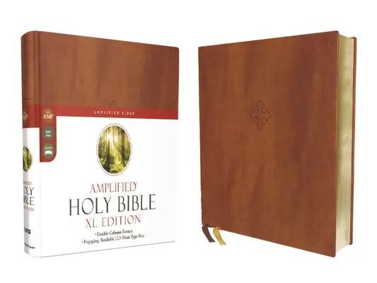 Bibbia Amplificata, Edizione XL, Copertina di pelle, Marrone - Amplified Holy Bible, XL Edition, Leathersoft, Brown