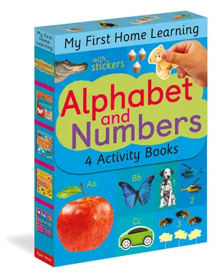 Alfabeto e numeri: Alfabeto dalla A alla M; Alfabeto dalla N alla Z; Numeri da 1 a 5; Numeri da 6 a 10 - Alphabet and Numbers: Alphabet A to M; Alphabet N to Z; Numbers 1 to 5; Numbers 6 to 10