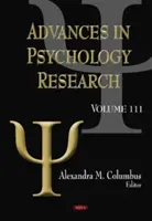 Progressi nella ricerca psicologica - Volume 111 - Advances in Psychology Research - Volume 111