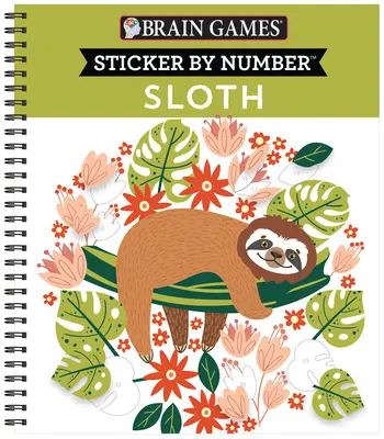 Giochi per il cervello - Sticker per numero: Bradipo - Brain Games - Sticker by Number: Sloth