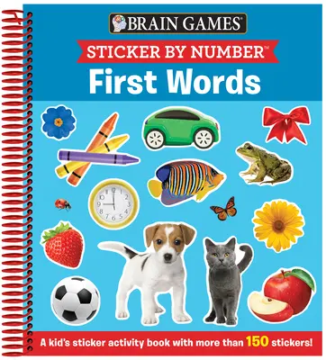 Giochi per il cervello - Sticker per numero: Prime parole (dai 3 ai 6 anni): Un libro di attività per bambini con più di 150 adesivi! - Brain Games - Sticker by Number: First Words (Ages 3 to 6): A Kid's Sticker Activity Book with More Than 150 Stickers!