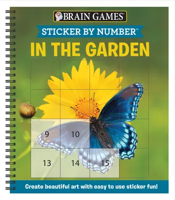 Giochi per il cervello - Sticker per numero: In giardino (Sticker facili e quadrati): Crea arte con adesivi facili da usare! - Brain Games - Sticker by Number: In the Garden (Easy - Square Stickers): Create Beautiful Art with Easy to Use Sticker Fun!