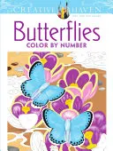 Libro da colorare di farfalle Creative Haven Color by Number - Creative Haven Butterflies Color by Number Coloring Book