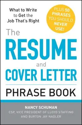 Il libro delle frasi per curriculum e lettere di presentazione - The Resume and Cover Letter Phrase Book
