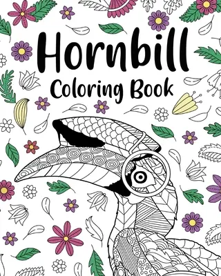Libro da colorare sul bucero - Hornbill Coloring Book