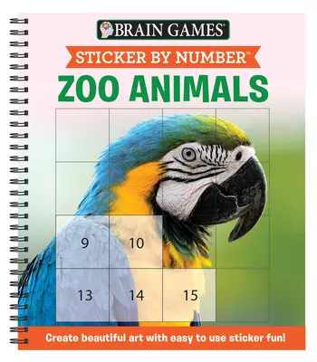 Sticker per numero: Animali dello zoo - Sticker by Number: Zoo Animals