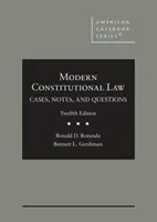 Diritto costituzionale moderno - Casi, note e domande - Modern Constitutional Law - Cases, Notes, and Questions