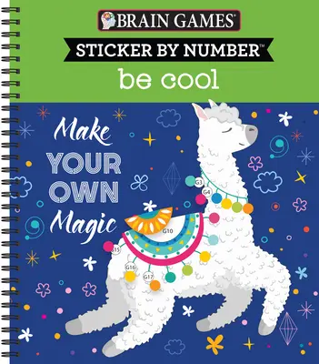 Giochi per il cervello - Adesivo per numero: Sii forte - Brain Games - Sticker by Number: Be Cool