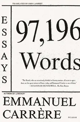 97.196 parole: Saggi - 97,196 Words: Essays
