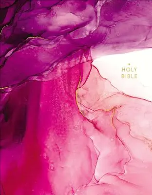 Niv, Bibbia della Collezione Artigianale, Tela su tavola, Rosa, Bordi dorati, Edizione a lettere rosse, Stampa comfort - Niv, Artisan Collection Bible, Cloth Over Board, Pink, Art Gilded Edges, Red Letter Edition, Comfort Print