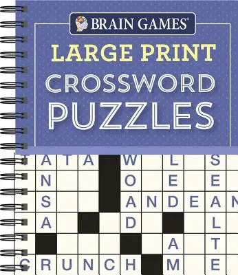 Giochi per il cervello - Cruciverba a stampa grande (viola) - Brain Games - Large Print Crossword Puzzles (Purple)