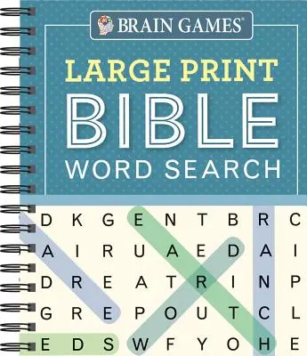 Giochi per il cervello - Ricerca di parole nella Bibbia a stampa grande (blu) - Brain Games - Large Print Bible Word Search (Blue)