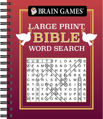 Giochi per il cervello - Ricerca di parole nella Bibbia a stampa grande (rosso) - Brain Games - Large Print Bible Word Search (Red)
