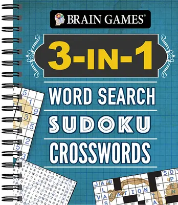 Giochi per il cervello - 3 in 1: ricerca di parole, sudoku e parole crociate - Brain Games - 3-In-1: Word Search, Sudoku, Crosswords