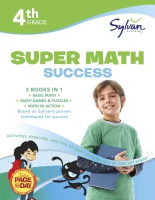 Quaderno di successo di matematica per la 4ª classe: 3 libri in 1 - Matematica di base; Giochi e puzzle matematici; Matematica in azione; Attività, esercizi e suggerimenti per aiutare i bambini. - 4th Grade Jumbo Math Success Workbook: 3 Books in 1 --Basic Math; Math Games and Puzzles; Math in Action; Activities, Exercises, and Tips to Help Catc