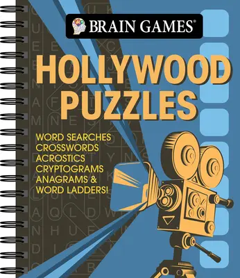 Giochi del cervello - Puzzle di Hollywood: Ricerca di parole, cruciverba, acrostici, crittogrammi, anagrammi e scale di parole! - Brain Games - Hollywood Puzzles: Word Searches, Crosswords, Acrostics, Cryptograms, Anagrams & Word Ladders!