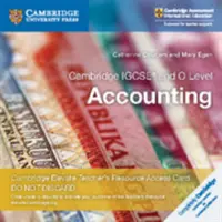 Cambridge Igcse(r) e O Level Accounting Cambridge Elevate Teacher's Resource Access Card - Cambridge Igcse(r) and O Level Accounting Cambridge Elevate Teacher's Resource Access Card