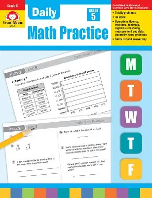 Esercitazioni quotidiane di matematica, Grade 5 - Daily Math Practice, Grade 5