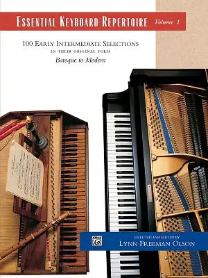Repertorio essenziale per tastiera, Vol. 1: 100 selezioni intermedie nella loro forma originale - dal barocco al moderno, libro rilegato a pettine - Essential Keyboard Repertoire, Vol 1: 100 Early Intermediate Selections in Their Original Form - Baroque to Modern, Comb Bound Book