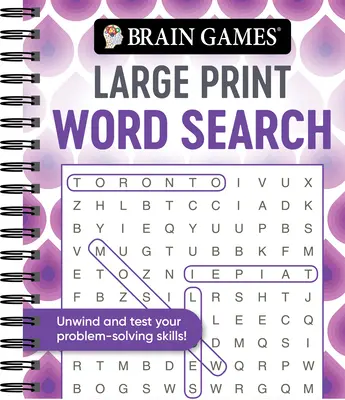 Giochi per il cervello - Ricerca di parole in grande formato (turbine) - Brain Games - Large Print Word Search (Swirls)