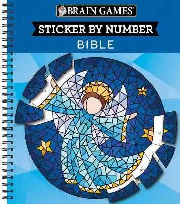 Giochi del cervello - Sticker per numero: Bibbia (28 immagini da attaccare) - Brain Games - Sticker by Number: Bible (28 Images to Sticker)