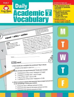 Vocabolario accademico giornaliero Grade 2 [con lucidi]. - Daily Academic Vocabulary Grade 2 [With Transparencies]