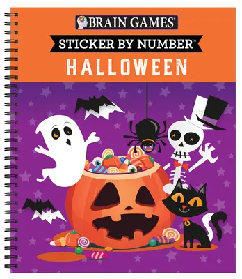 Giochi per il cervello - Sticker per numero: Halloween - Brain Games - Sticker by Number: Halloween