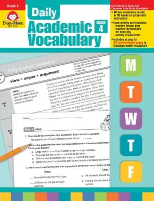 Vocabolario accademico quotidiano Grade 4 [Con lucidi]. - Daily Academic Vocabulary Grade 4 [With Transparencies]
