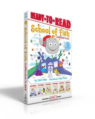 Set da collezione Scuola di pesci (con 20 adesivi!): Scuola di pesci; L'amicizia in alto mare; In gara con le onde; La marea; La prova dell'acqua - School of Fish Collector's Set (with 20 Stickers!): School of Fish; Friendship on the High Seas; Racing the Waves; Rocking the Tide; Testing the Water