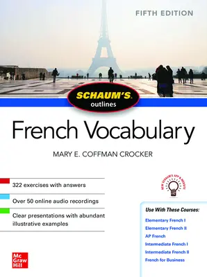 Schema di Schaum del vocabolario francese, quinta edizione - Schaum's Outline of French Vocabulary, Fifth Edition
