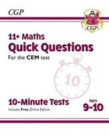 11+ CEM 10-Minute Tests: Domande rapide di matematica - Età 9-10 (con edizione online) - 11+ CEM 10-Minute Tests: Maths Quick Questions - Ages 9-10 (with Online Edition)