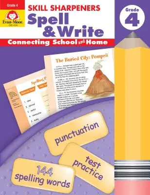 Abilità di scrittura e ortografia Grado 4 - Skill Sharpeners Spell & Write Grade 4