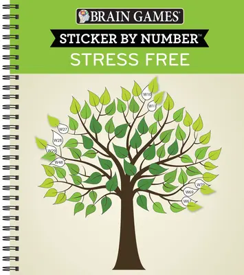 Giochi per il cervello - Sticker by Number: Senza stress (28 immagini da attaccare) - Brain Games - Sticker by Number: Stress Free (28 Images to Sticker)