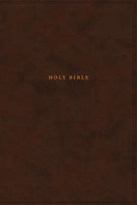 Nkjv, Bibbia di riferimento, Versetti classici, colonna centrale, pelle morbida, marrone, edizione a lettere rosse, stampa comfort - Nkjv, Reference Bible, Classic Verse-By-Verse, Center-Column, Leathersoft, Brown, Red Letter Edition, Comfort Print