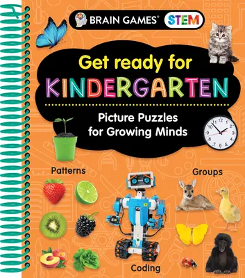Giochi per il cervello Stem - Preparati per la scuola materna: Puzzle illustrati per menti in crescita (libro di lavoro) - Brain Games Stem - Get Ready for Kindergarten: Picture Puzzles for Growing Minds (Workbook)