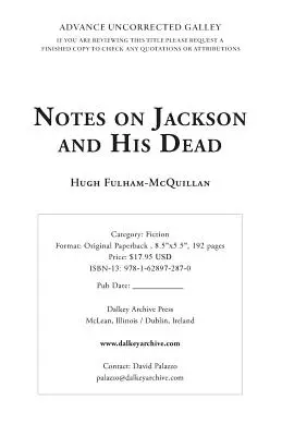 Note su Jackson e i suoi morti - Notes on Jackson and His Dead