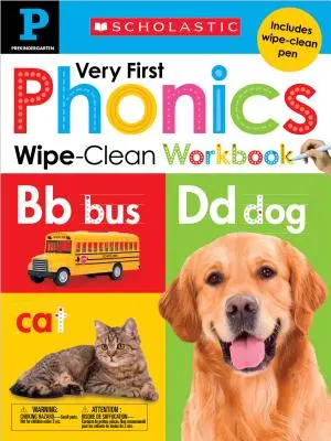 Libro di lavoro Very First Phonics Pre-K Wipe-Clean: Scholastic Early Learners (Wipe-Clean) - Very First Phonics Pre-K Wipe-Clean Workbook: Scholastic Early Learners (Wipe-Clean)
